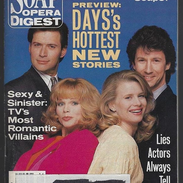 Soap Opera Digest Magazine 1991 Issues General Hospital Days of Our Lives Another World As The World Turns