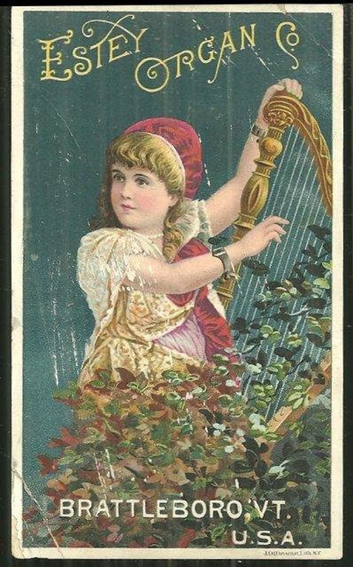 Estey Pianos and Organs Victorian Trade Cards Teacher and Etsy
