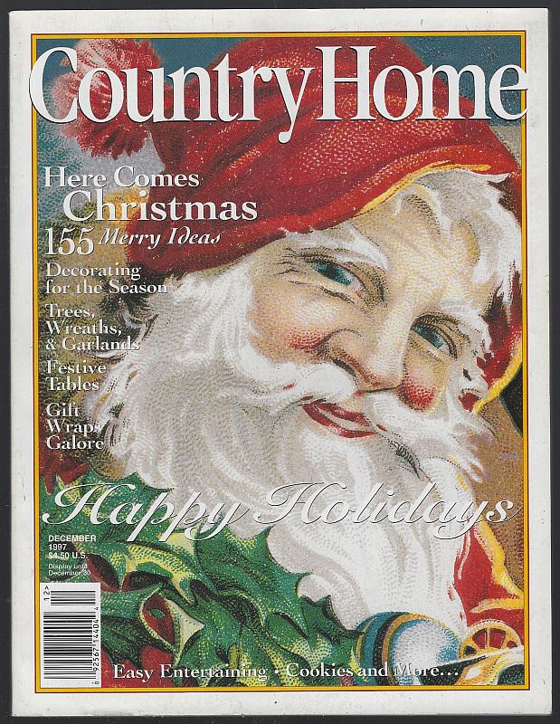 December Country Country Home December Magazines Christmas Holiday Decorating Antiques ...
