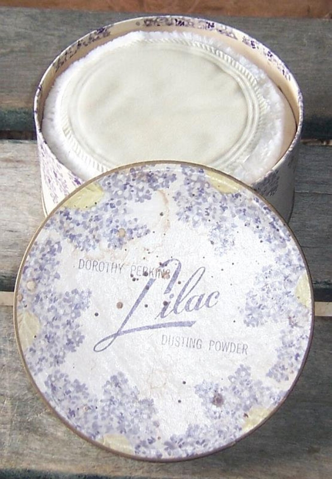 Dorothy Perkins Lilac Dusting Powder Decorative Box With Powder Puff ...