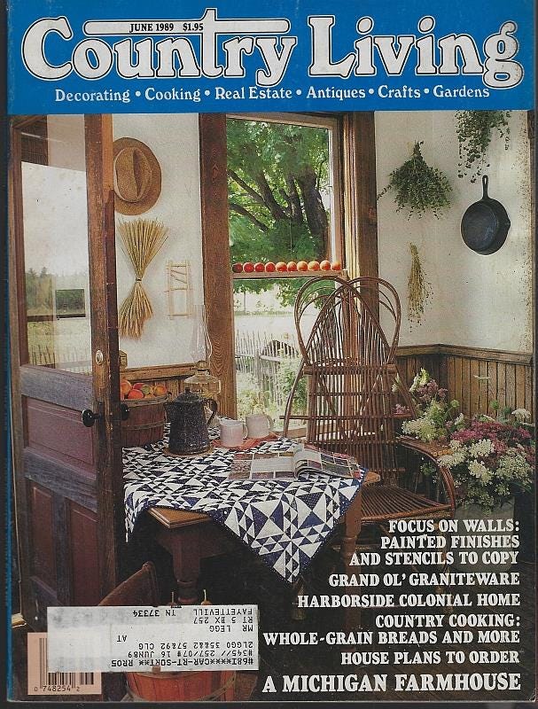 アート・デザイン・音楽 1989 Country  Collection & Colonial 1989 Country Home Collection & Colonial Country Home Magazine 1989
