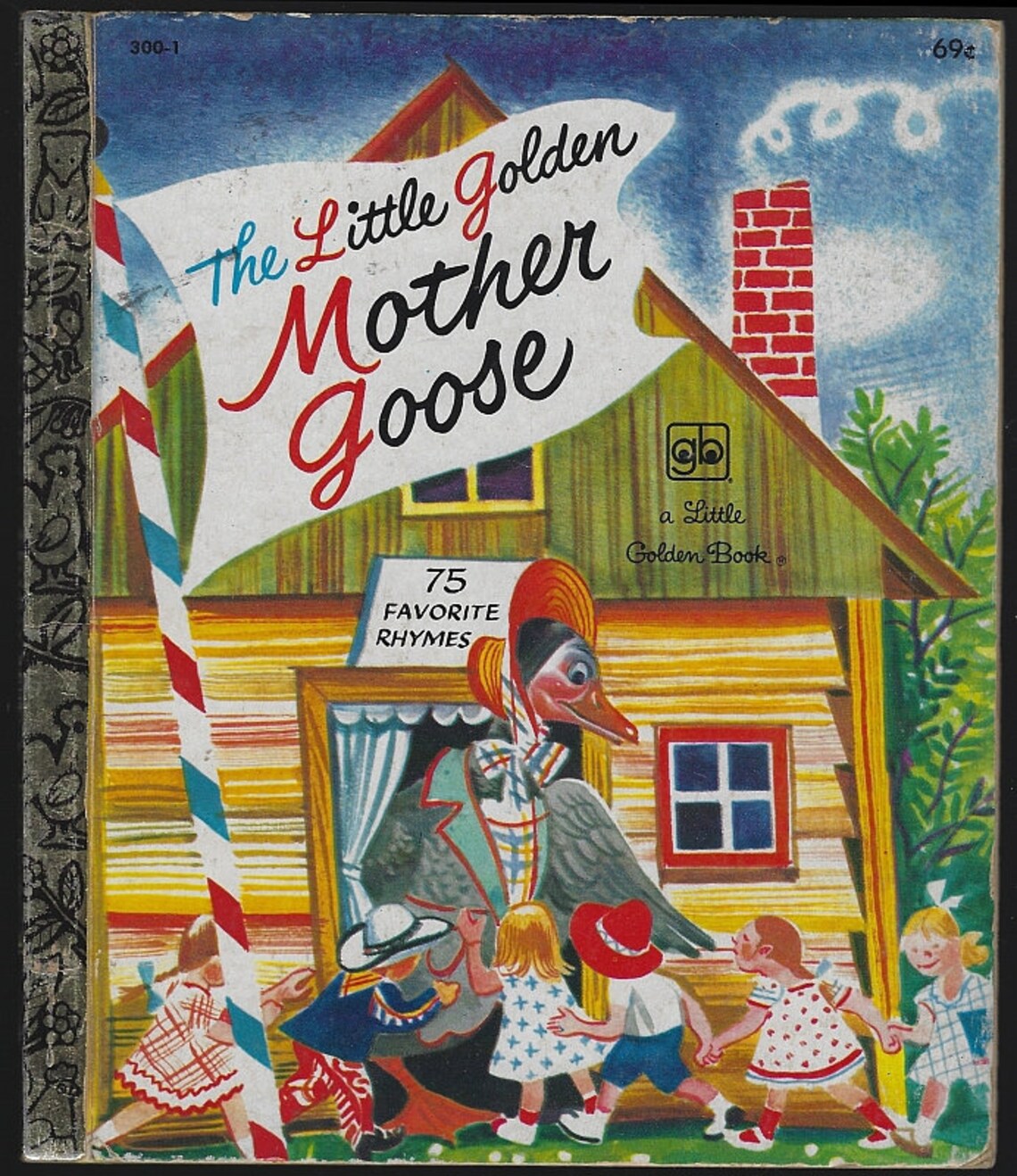 Vintage Illustrated Mother Goose Books Calico Mother Goose, Mother Goose, Mother Goose Farm