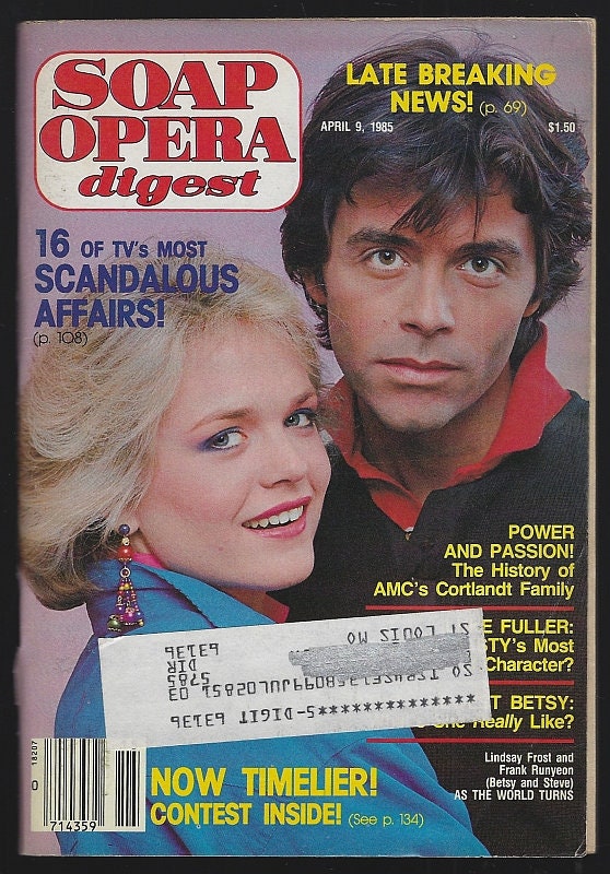 Opera Digesto Soap Opera Digest Magazines 1985 Days of Our Lives Peter - Etsy