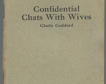Gloria Goddard Little Blue Books Confidential Chats, How to Dress Party Games Hostess Martial 1927 Vintage Books