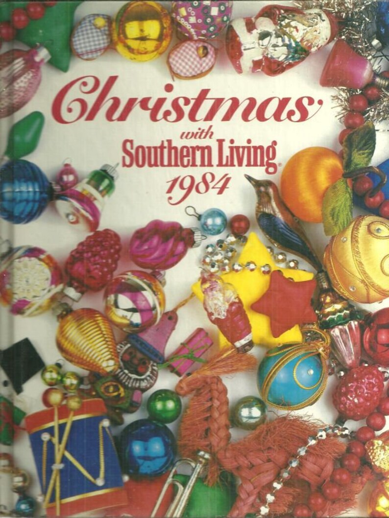 Southern Living Christmas Books 1982, 1984 Recipes, Decorating Vintage