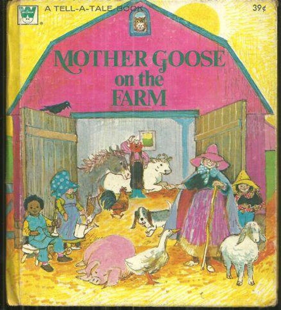 Vintage Illustrated Mother Goose Books Calico Mother Goose, Mother Goose, Mother Goose Farm