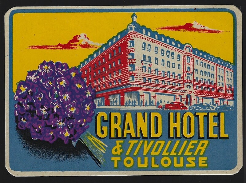 France Vintage Hotel Luggage Labels De Luxembourg Plaza - Etsy