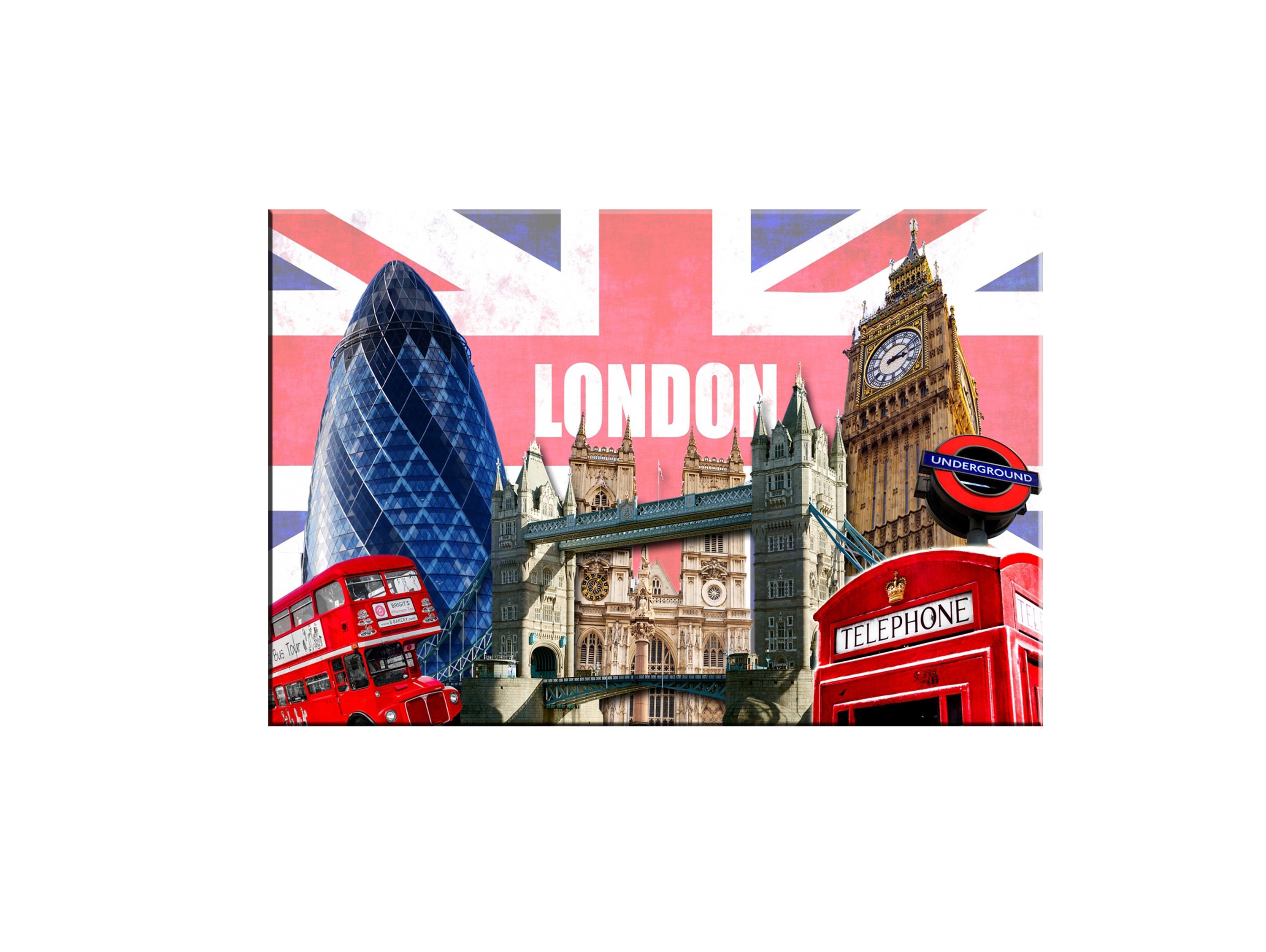 Fridge World Cities United Kingdom England Etsy