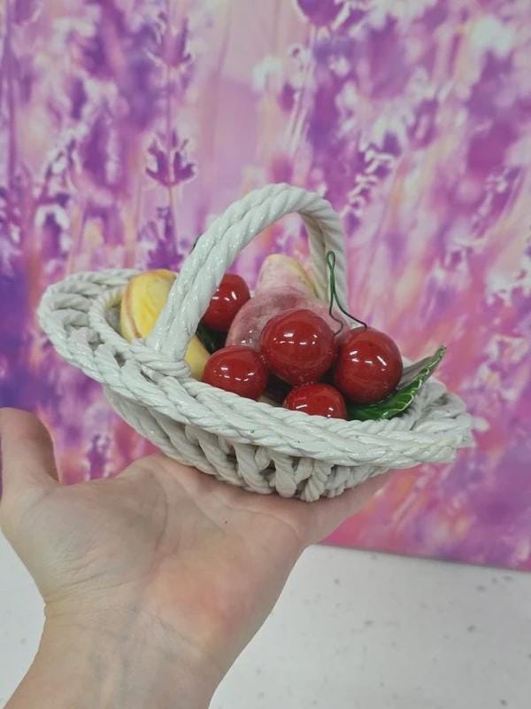 Panier à Baies en Céramique Florale | FR