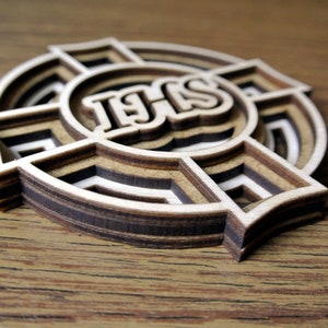 W - Host - Cnc (laser, router), scroll saw pattern (svg, dxf, pdf)