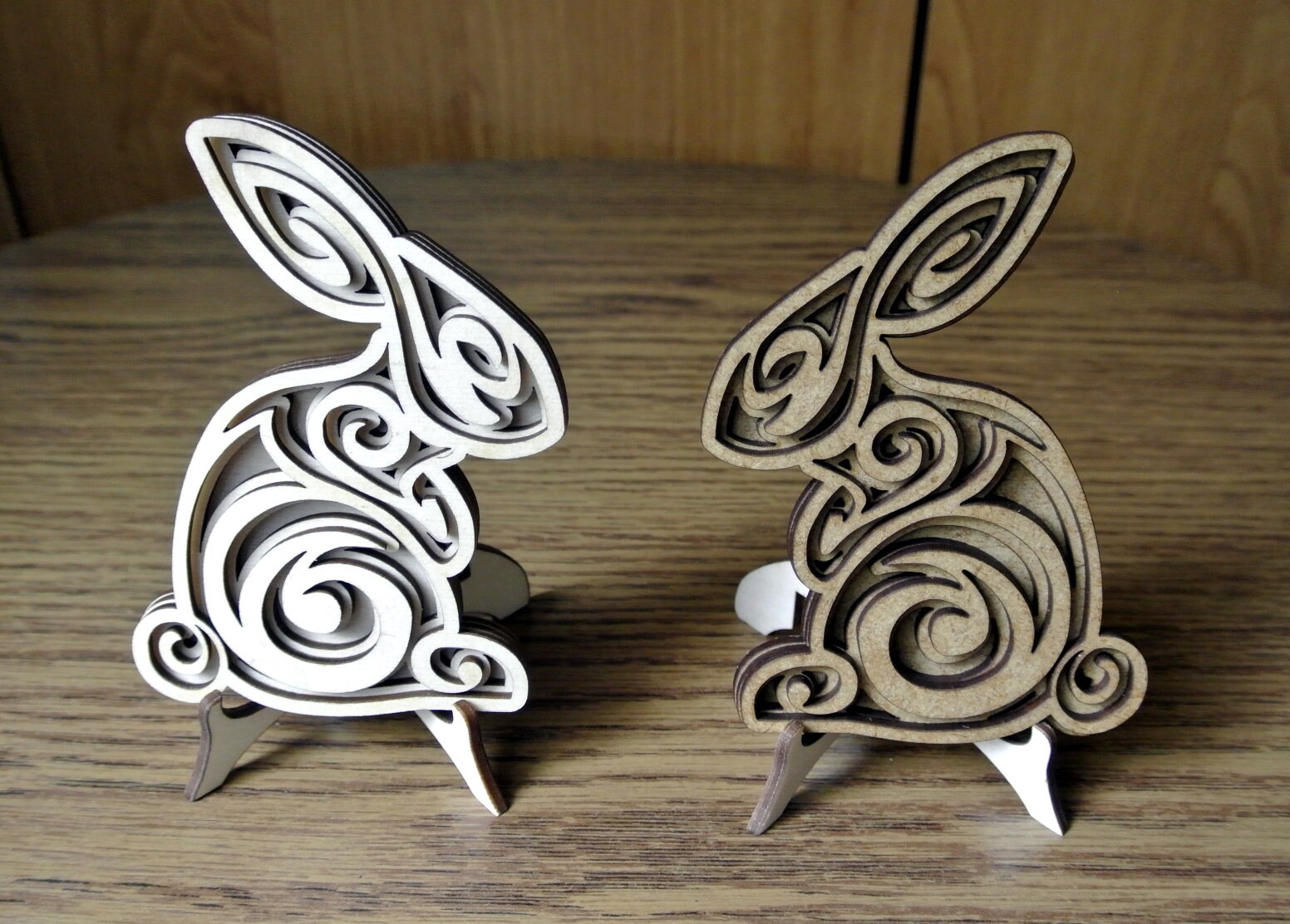 Cnc Wood Rabbit Router W - Tribal Bunny - Cnc (laser, Router), Scroll Saw Pattern (svg, Dxf ...