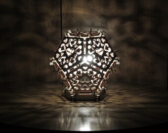 LS - Lovers lamp - Cnc (laser, router), scroll saw pattern (svg, dxf, pdf)