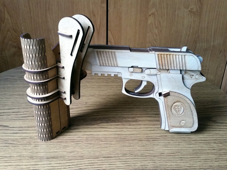 3D Rubber Band Gun mag With Holster Birthday Etsy