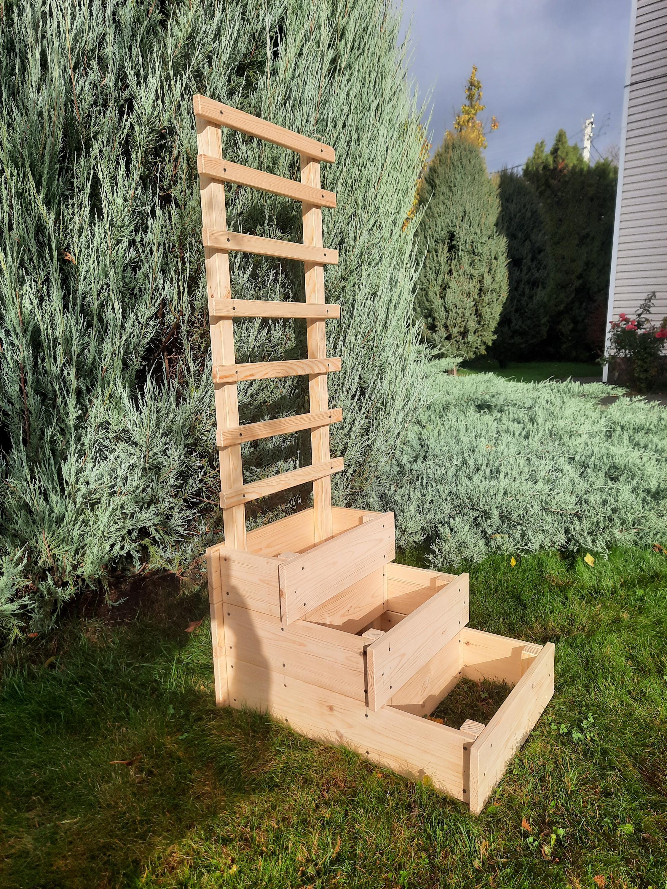 Easy Vertical Garden Planter DIY Plans PDF, Wooden Planter Box Stand ...