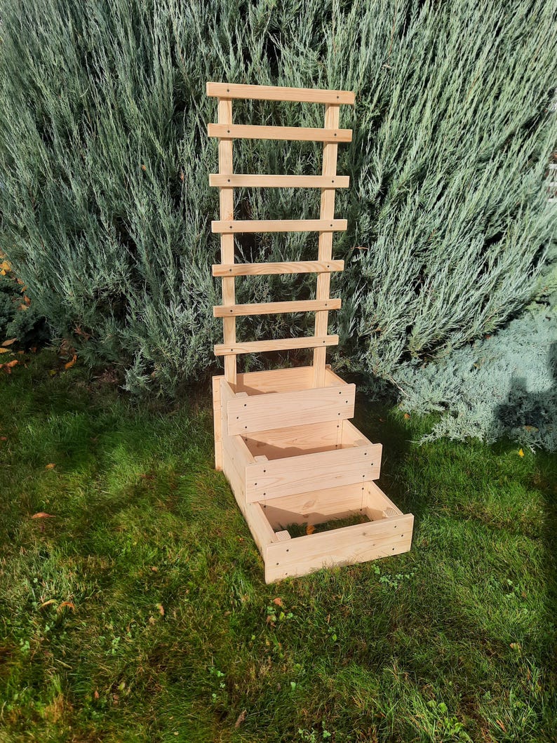 Easy Vertical Garden Planter DIY Plans PDF, Wooden Planter Box Stand ...