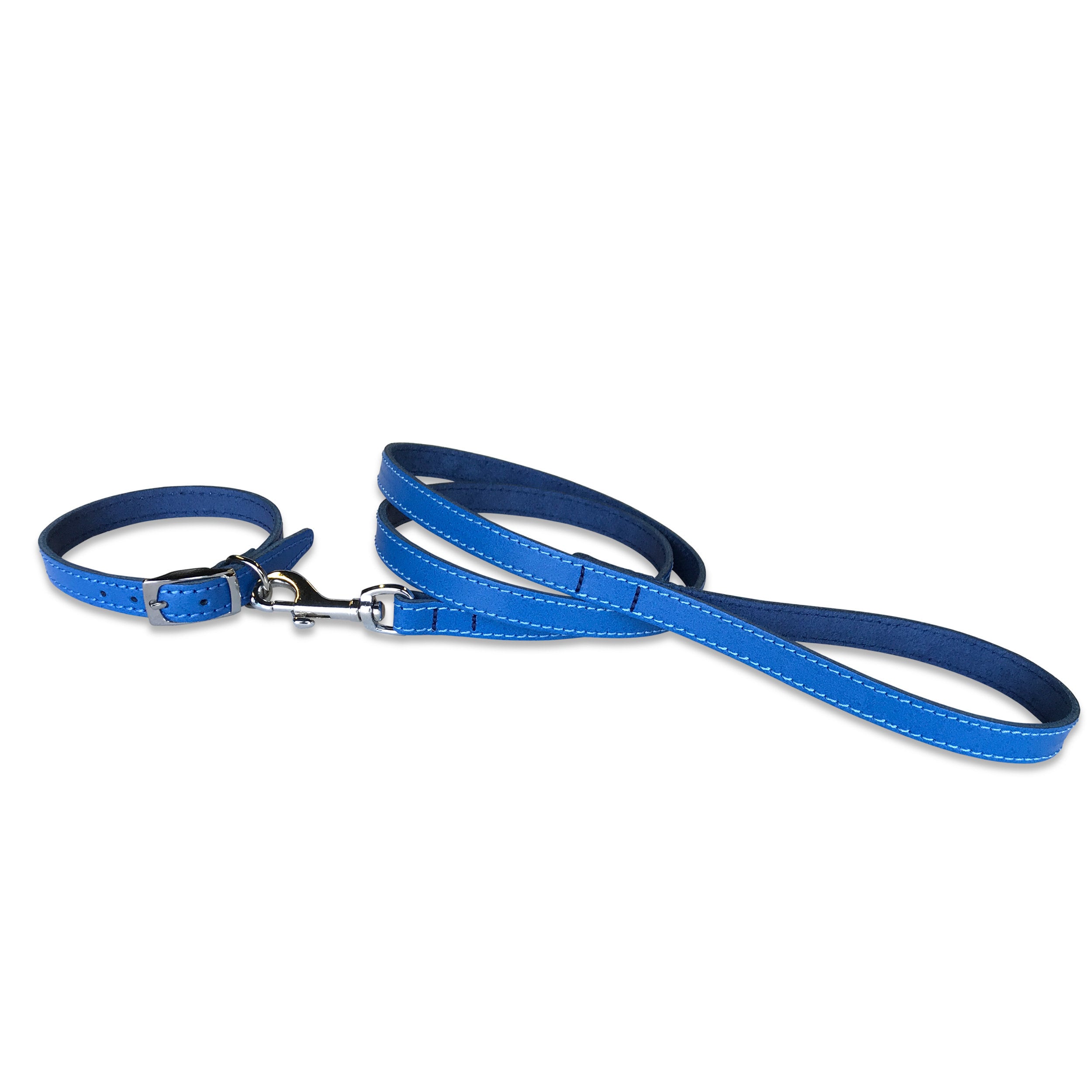 Collar and Leash Set 1/2 Wide Royal Blue Collar and Etsy Australia