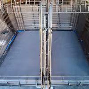 Waterproof Dog Bed Cage Mat Double Sided Removable Zipped Cover 2" Foam insert image 12