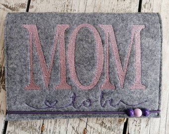 Maternity pass cover, maternity pass storage, embroidered