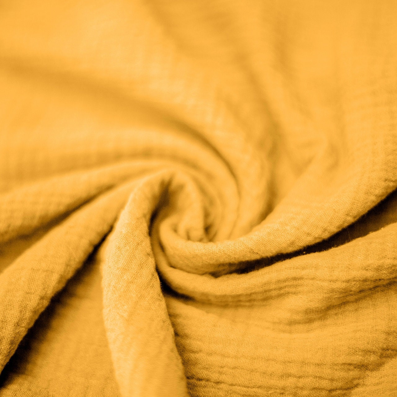 Träumeland Manta bebé muselina amarillo mostaza 75 x 100 cm 
