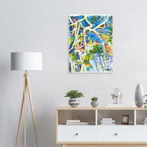 Poster con radici di piante rampicanti, decorazione per la casa vintage - Arte murale minimalista per soggiorno e camera da letto - Regalo naturale per la decorazione della casa vintage