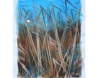 Original acrylic painting - reed