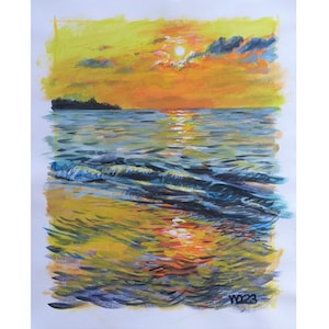 Original acrylic painting - Sunset 88