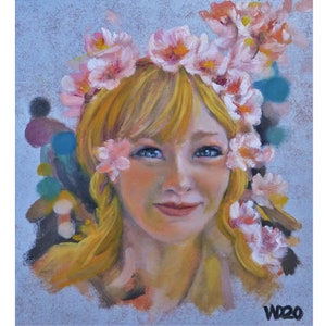 Golden Hair - 28 x 30 cm