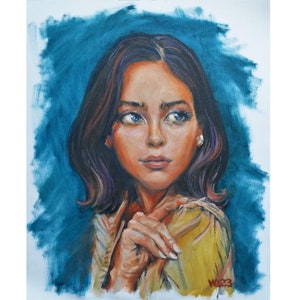 Peinture à l'huile originale - À gauche