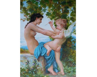 Mein Dank an Bouguereau 2  -  70 x 100 cm