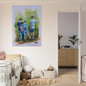 Póster de niños juguetones: regalos para amigos, maestros, niños, decoración de inauguración de la casa y arte de pared inspirador para la sala de la escuela