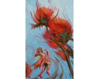 Poppy witch - 37 x 60 cm