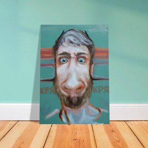 Abstract Man&#39;s Face Poster - Printable Art for Modern Wall Decor, Abstract Art Print, Wall Decor for Gallery Walls