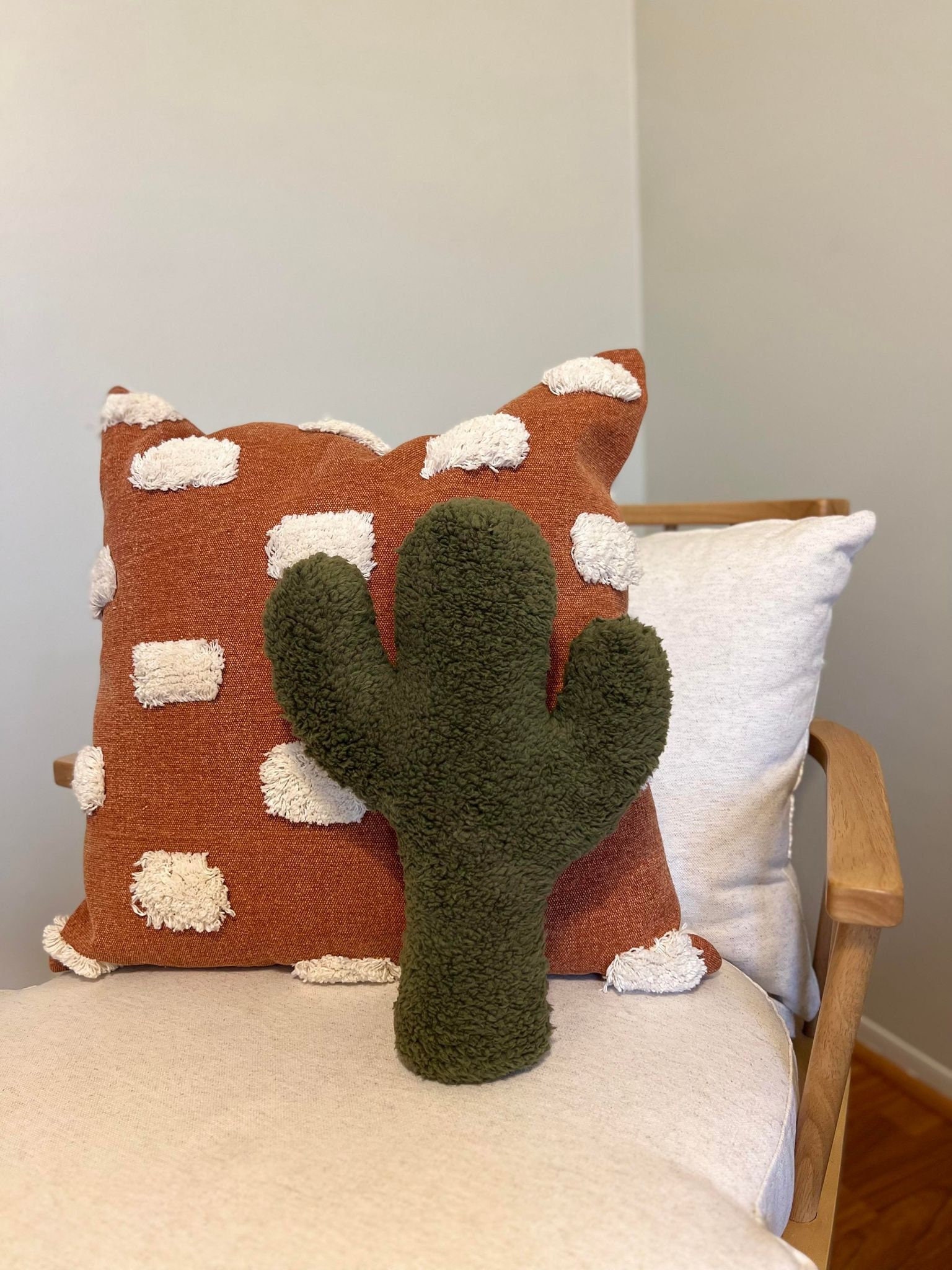 Argentine Giant Cactus Throw Pillow