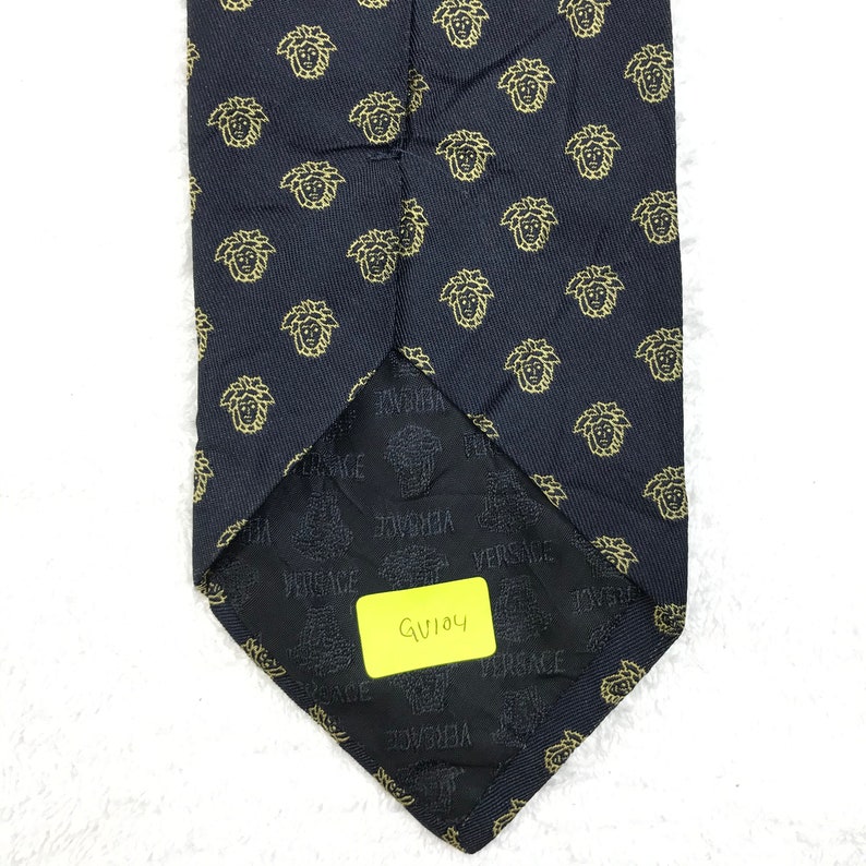 Authentic Gianni Versace Necktie Nice Design Personalized gift classic Medusa Head Monogram