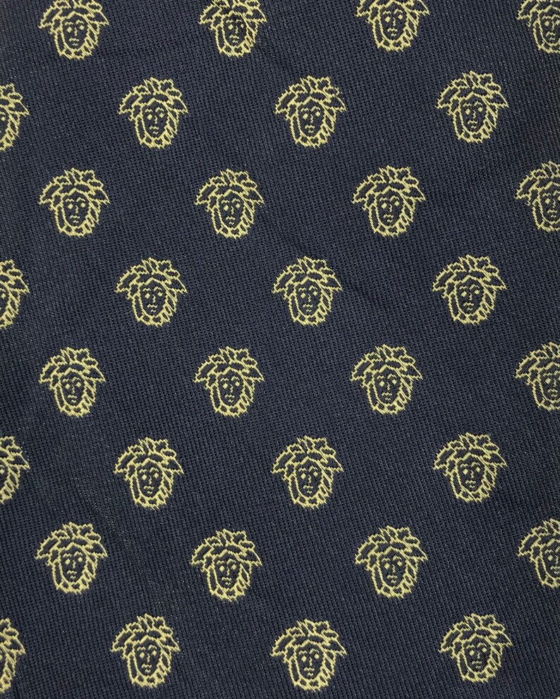 Authentic Gianni Versace Necktie Nice Design Personalized gift classic Medusa Head Monogram