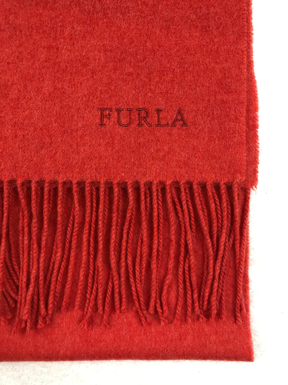Authentic Furla scarf muffler scarves cashmere wool wrapped Etsy