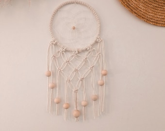 Macrame Dreamcatcher 15 cm | Handmade Boho Dreamcatcher | Nursery Decor | Baby Shower Gift | Natural Wall Decor
