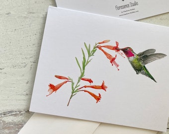 Anna's Hummingbird Greeting Card