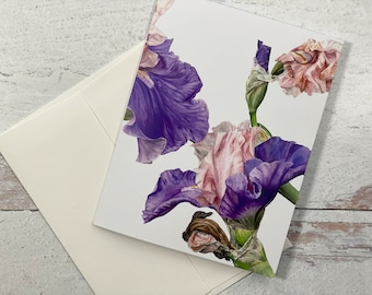 Bearded Iris Greeting Card