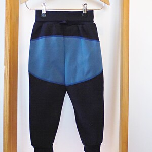 Softshellhose mit extra Besätzen blau, Matschhose, Outdoorhose Kinder Bild 2