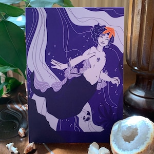 La Sirène Mauve de Mai - Illustration A6