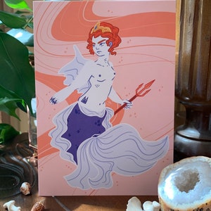 La Sirène Rose de Mai - Illustration A6