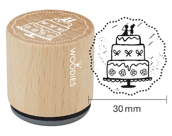 Woodies motif Stamp Cake Wedding stamp