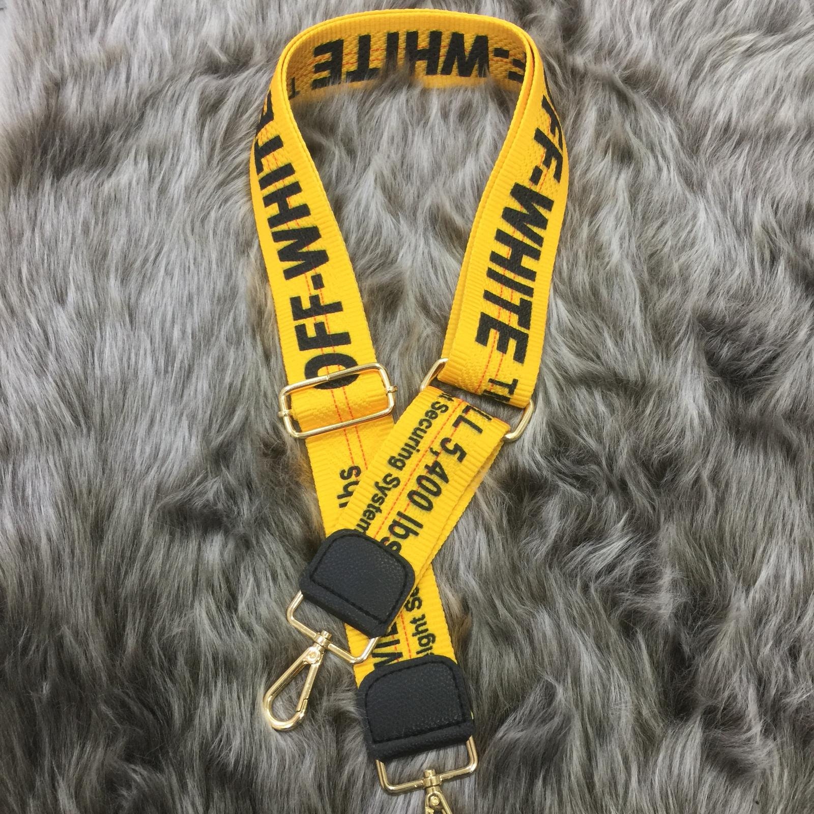 White Off Custom Bag Strap Leather Strap Guitar straps Gift Etsy