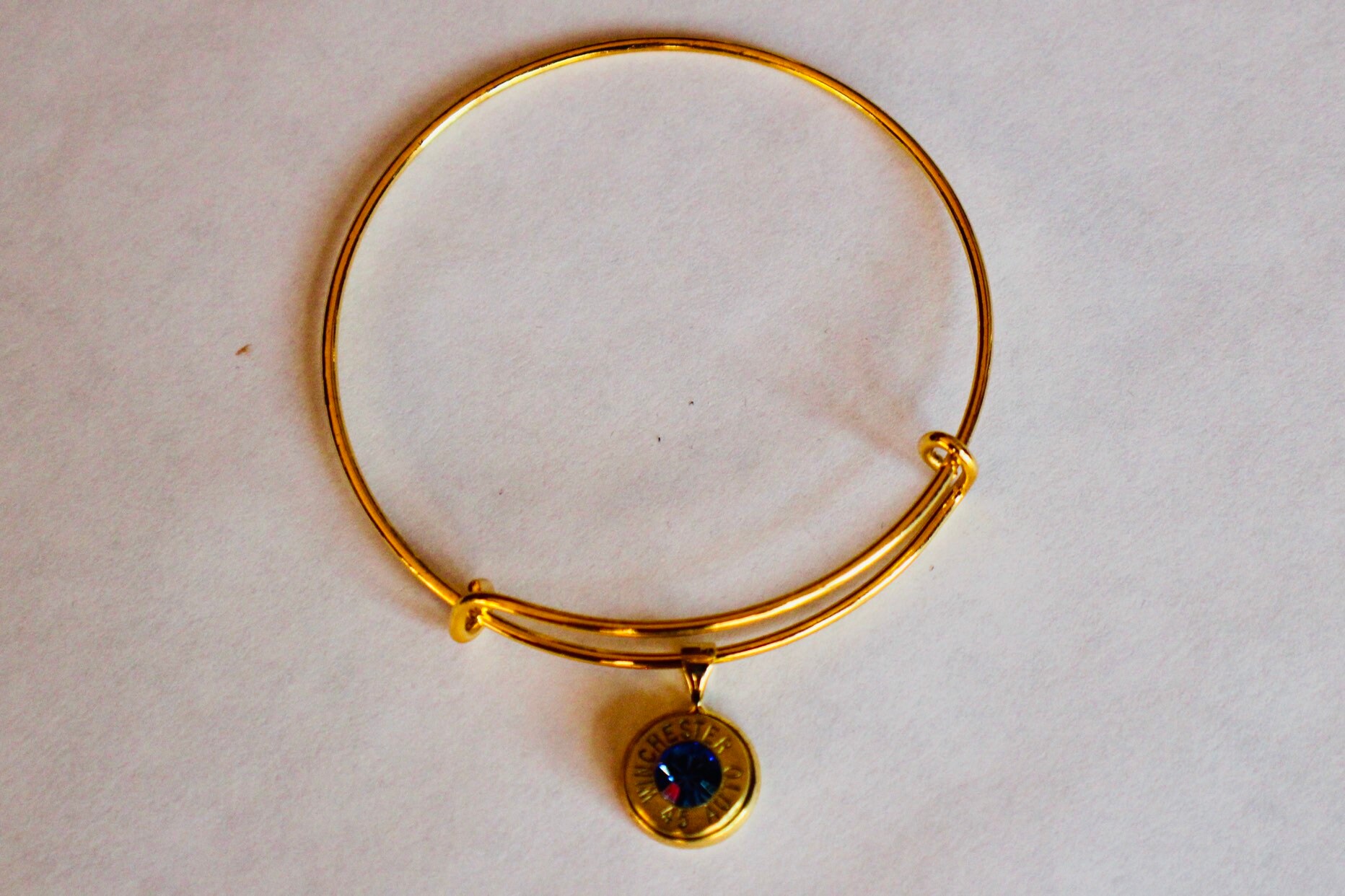 Adjustable Wire Bangle Charm Bracelet Etsy Australia