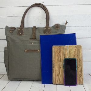 Handtasche Shopper graue Tasche, große Schultertasche, Henkel Tasche, Weekender Canvas Tasche, Vintage Tasche, Retro Tasche, Badetasche