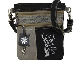 Traditional bag, dirndl bag, vintage bag, shoulder bag, shoulder bag, crossbody, handle bag, small shoulder bag, jeans, deer