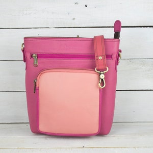 Leder Umhängetasche, Leder Crossbody, Ledertasche, kleine Leder Schultertasche, Henkel Tasche, bunte Ledertasche, Frauen Tasche