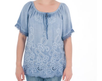 Tunika, Bluse, Shirt, Sommer Tunika, Baumwolle Tunika, Sommer Shirt, Damen Hemd, Damen Bekleidung, Damen Bluse, Bluse für Sie, Geschenk