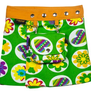 Sunsa Kids Skirt Mini Skirt Wrap Skirt Summer Skirt Cotton children skirt, size is variable Adjustable with press studs image 2